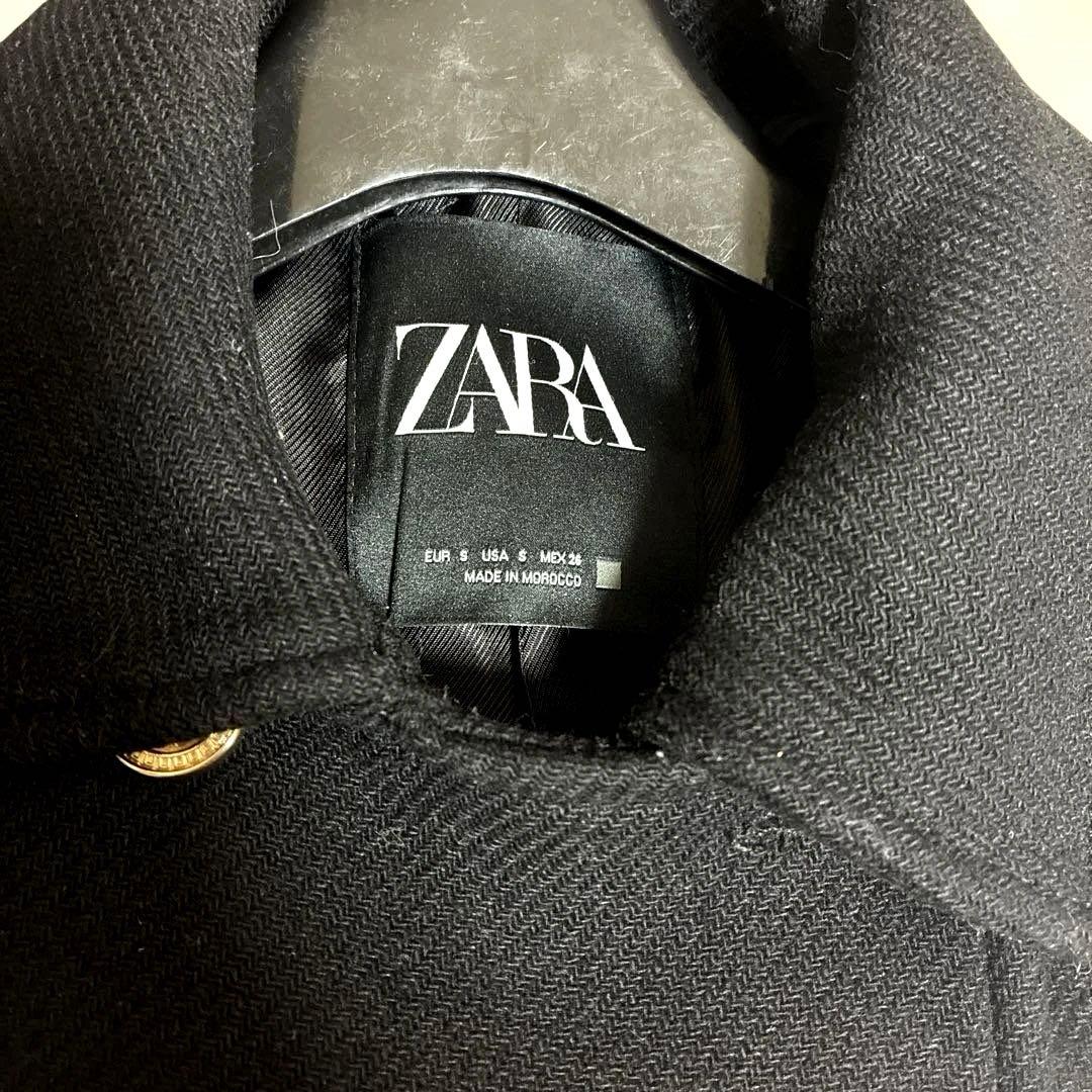 【ZARA】ブラック Pコート