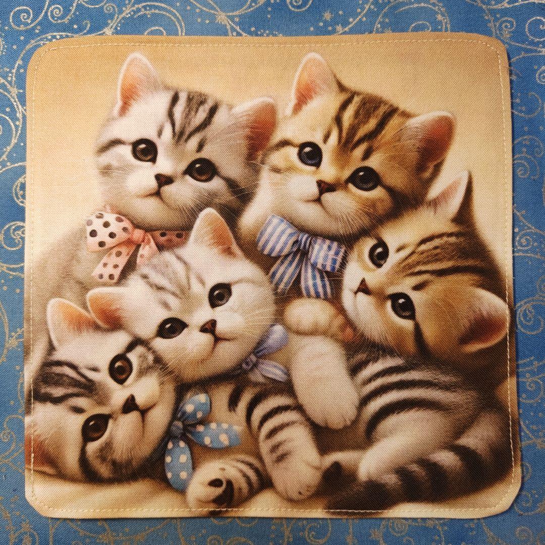 マーブル☆　ハンカチ　ワンにゃん柄　21枚