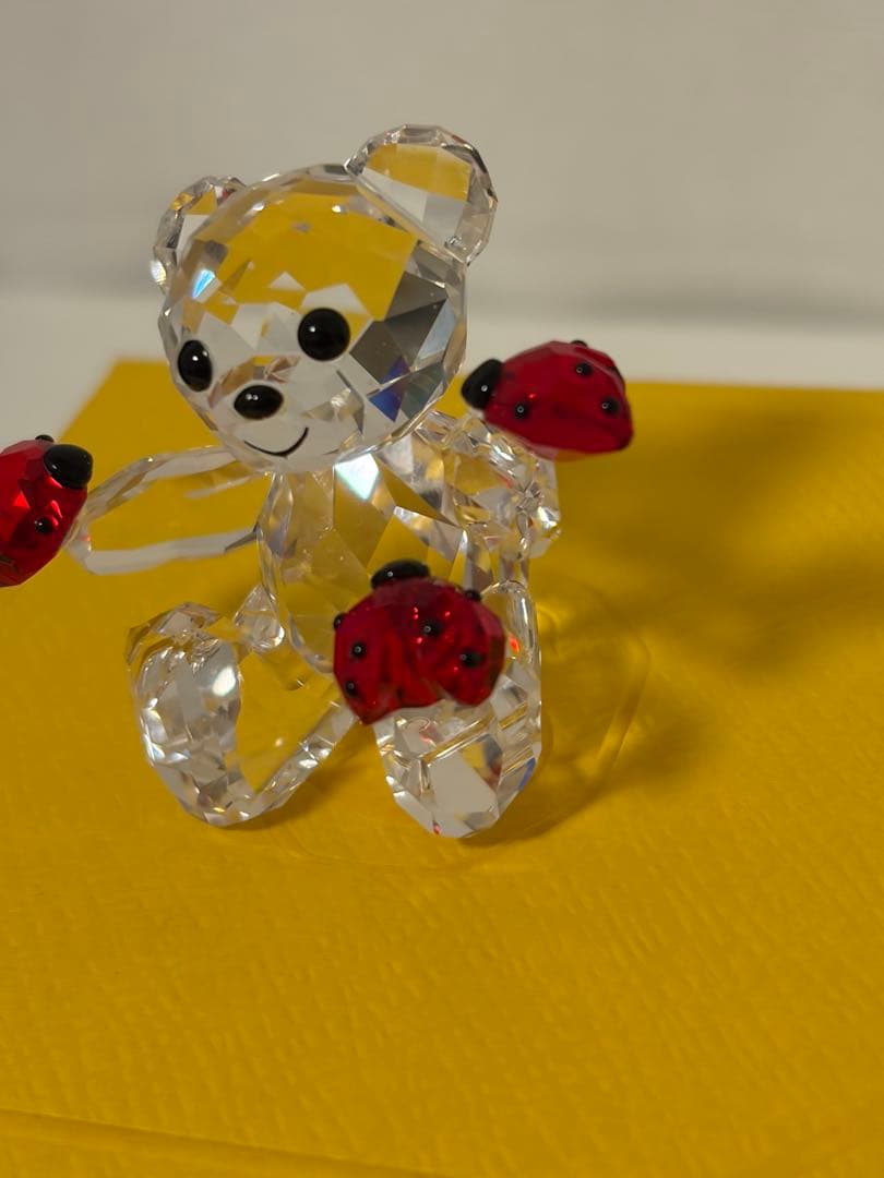 スワロフスキー てんとう虫　 KRISベア Good Luck Bear　置物
