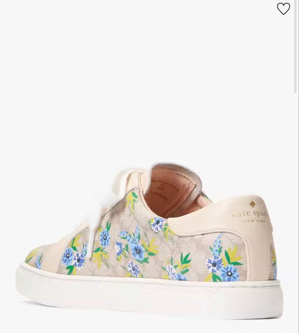 ケイトスペード　花柄スニーカー　23.5-24cm