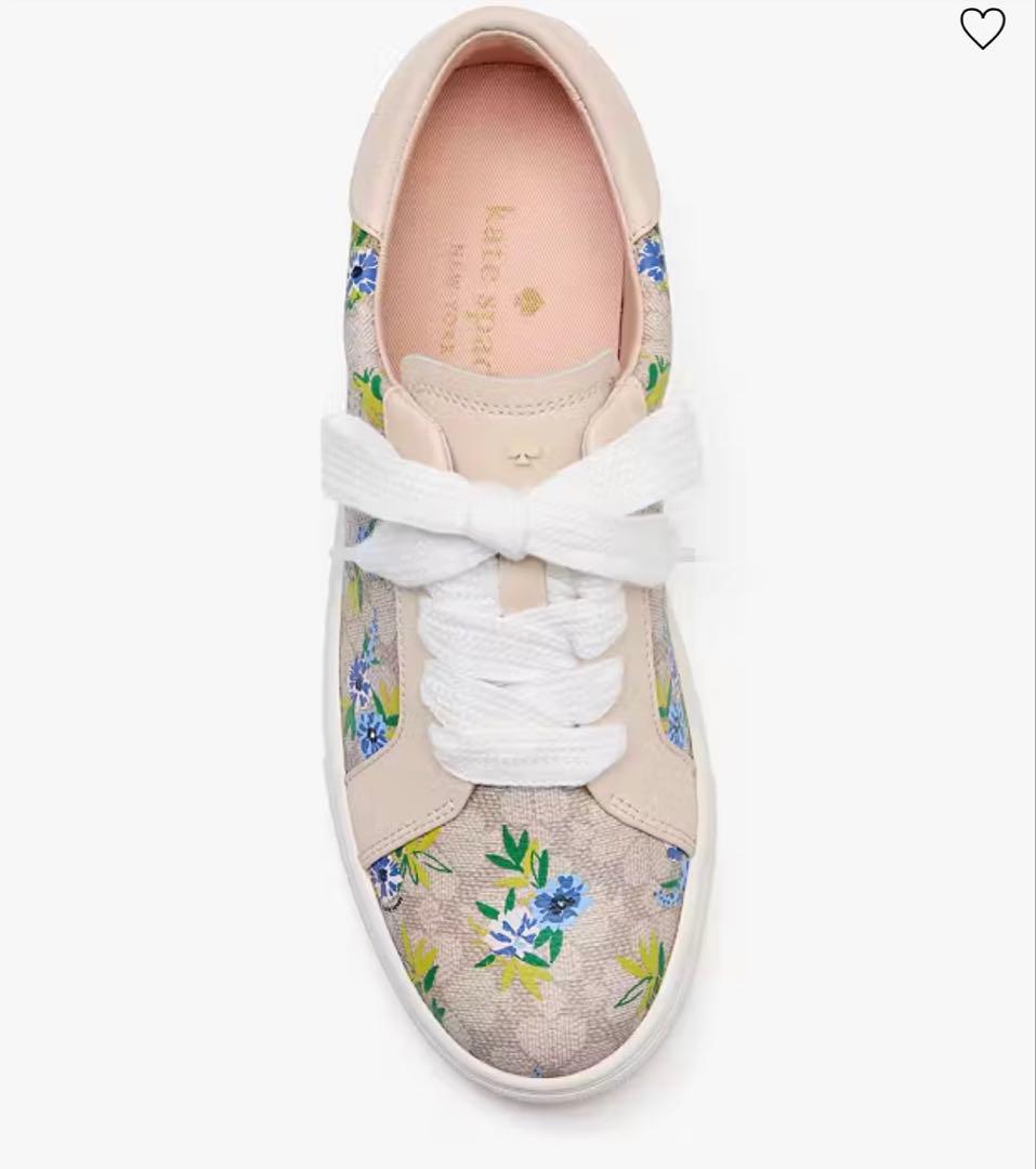 ケイトスペード　花柄スニーカー　23.5-24cm