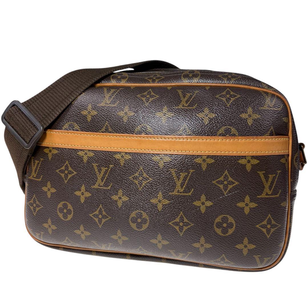 美品 LOUIS VUITTON モノグラム リポーターPM a1037