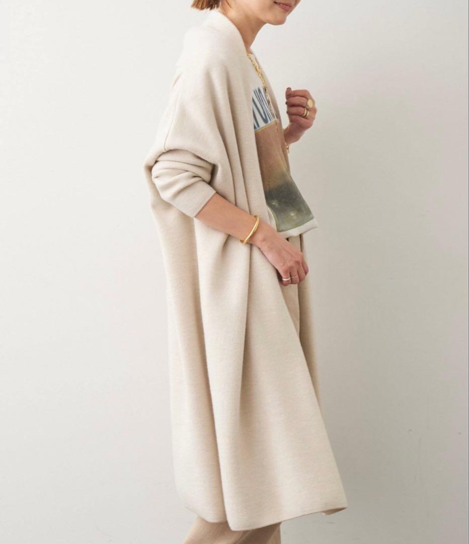 スムースニットガウンMIDI コート