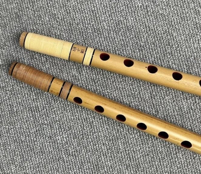 篠笛 竹製 二本セット （六調、八調）