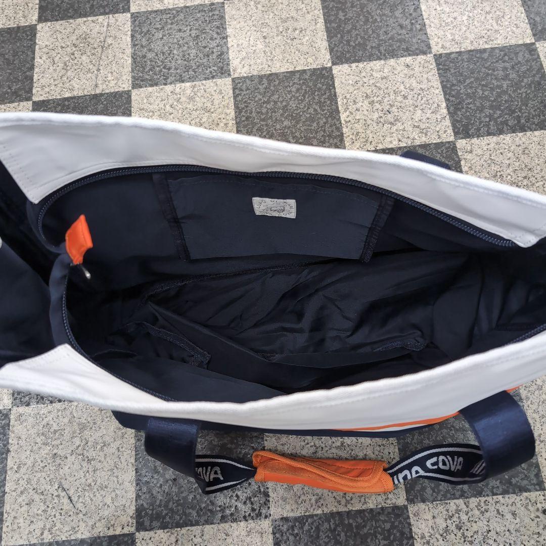 美品　シナコバ　ゴルフバッグ　大容量　未使用　2way　マリン