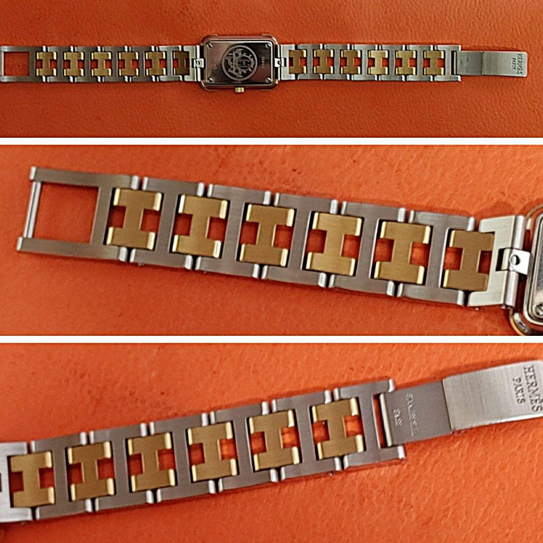 エルメス時計/極極極極極美品クロアジュール新品電池新品仕上げ正常稼働品レディース