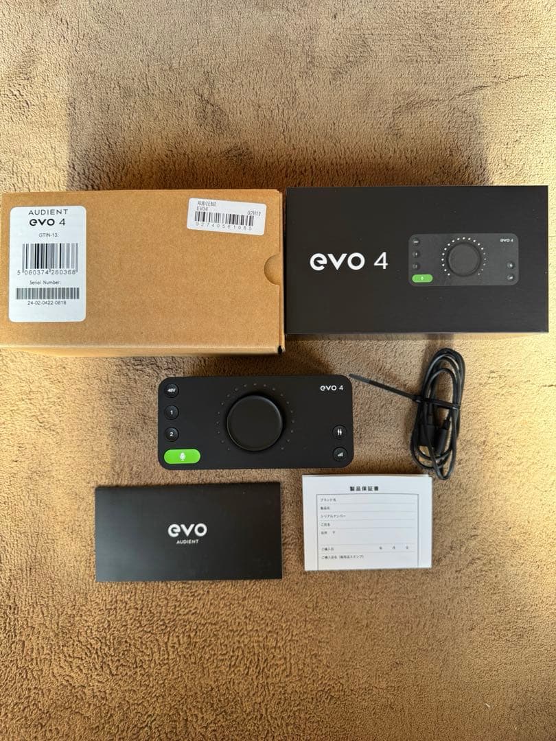 evo 4 オーディオインターフェイス