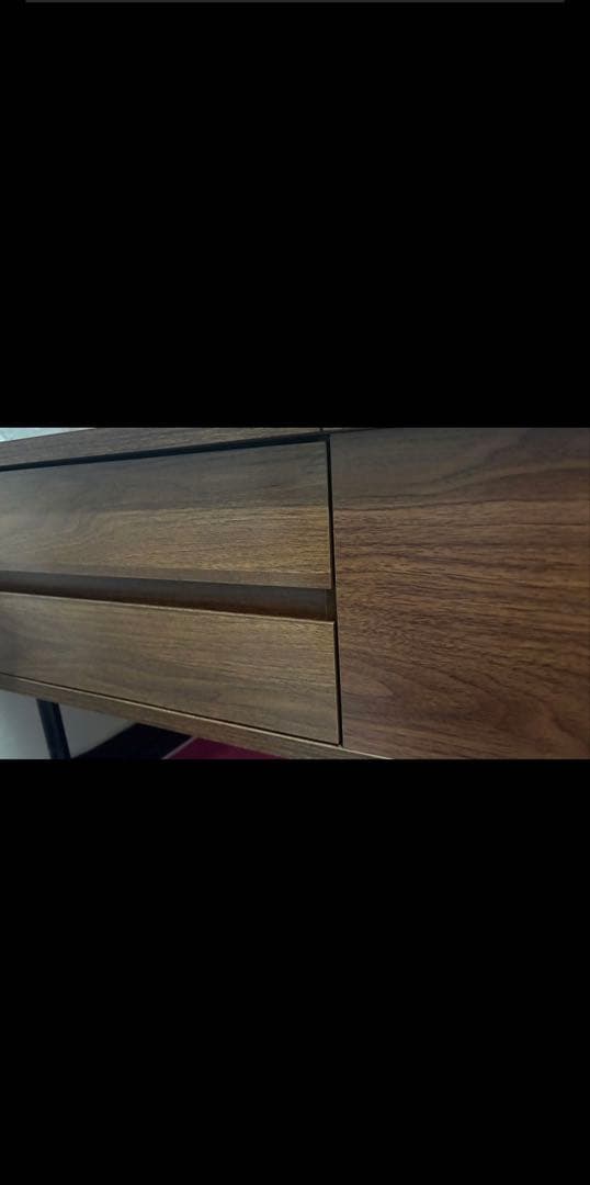 木製センターテーブル幅113cm引き出し付き