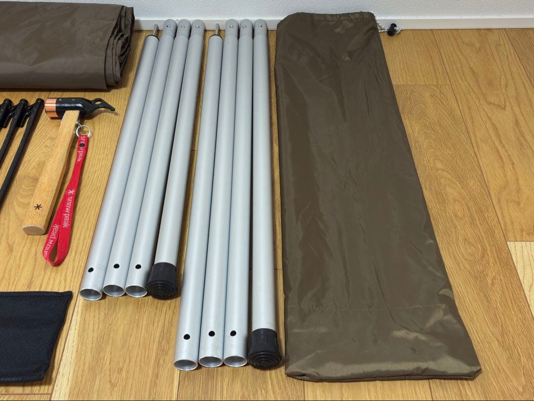 スノーピーク HDタープ\"シールド\"ヘキサM TP-861、ペグハンマー、他