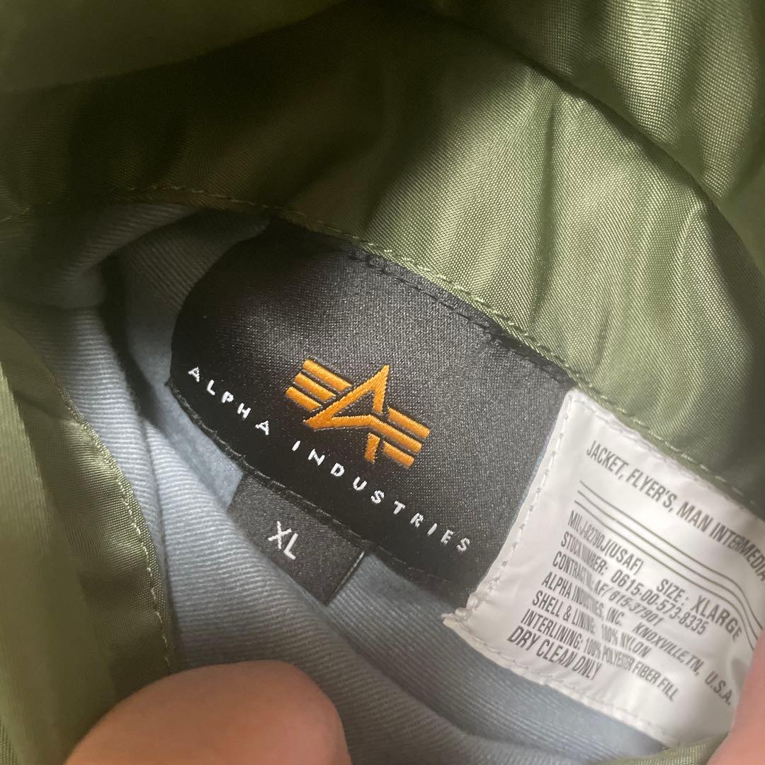 アルファ　MA-1 フライトジャケット　JAPAN FIT XL