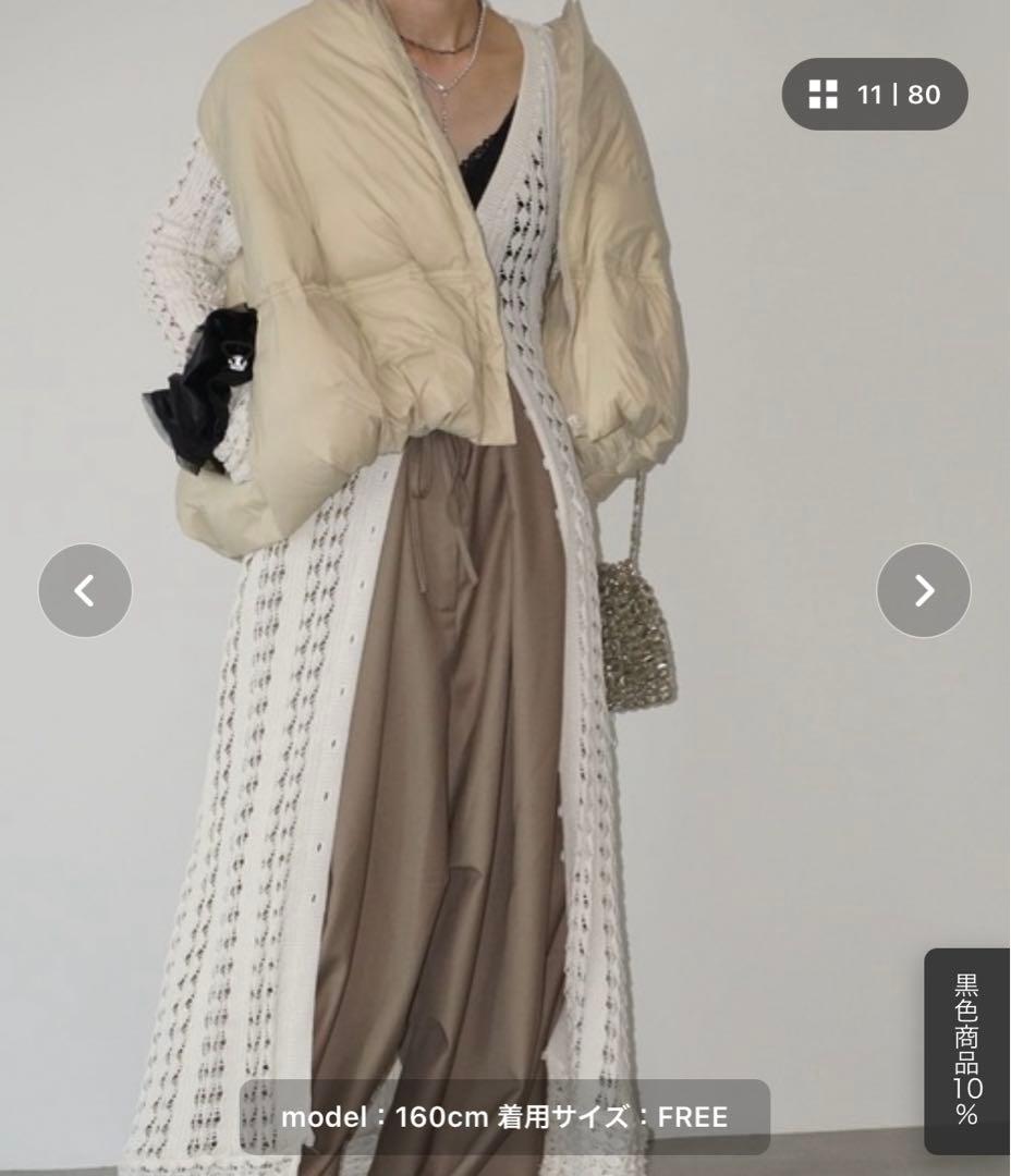 chucllaチュクララウンドボリュームダウンベスト