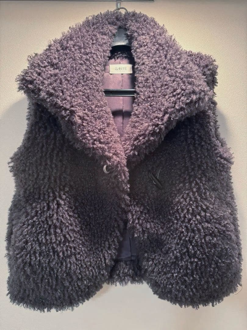 【あつ】SANTEクリンプフェイクファーベスト