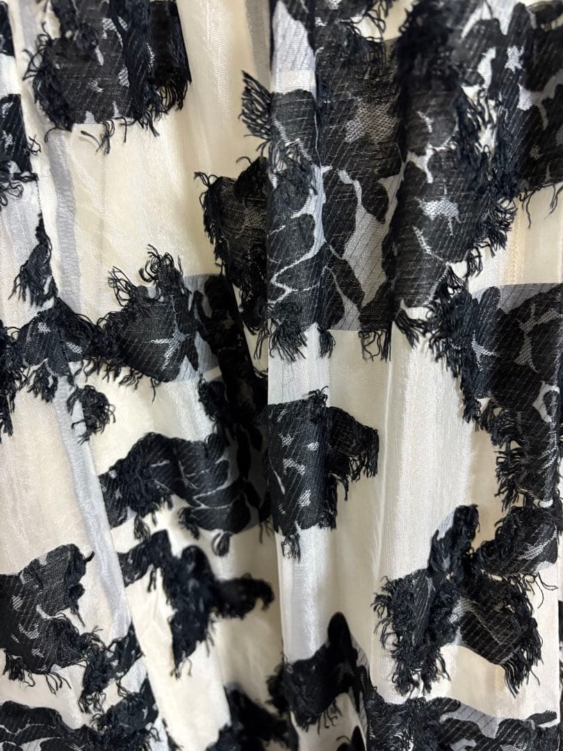 CLANE クラネ　フラワープリント ロングドレス