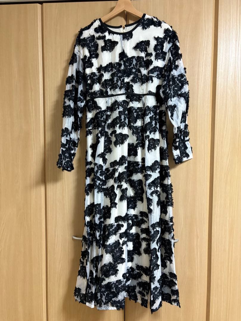 CLANE クラネ　フラワープリント ロングドレス