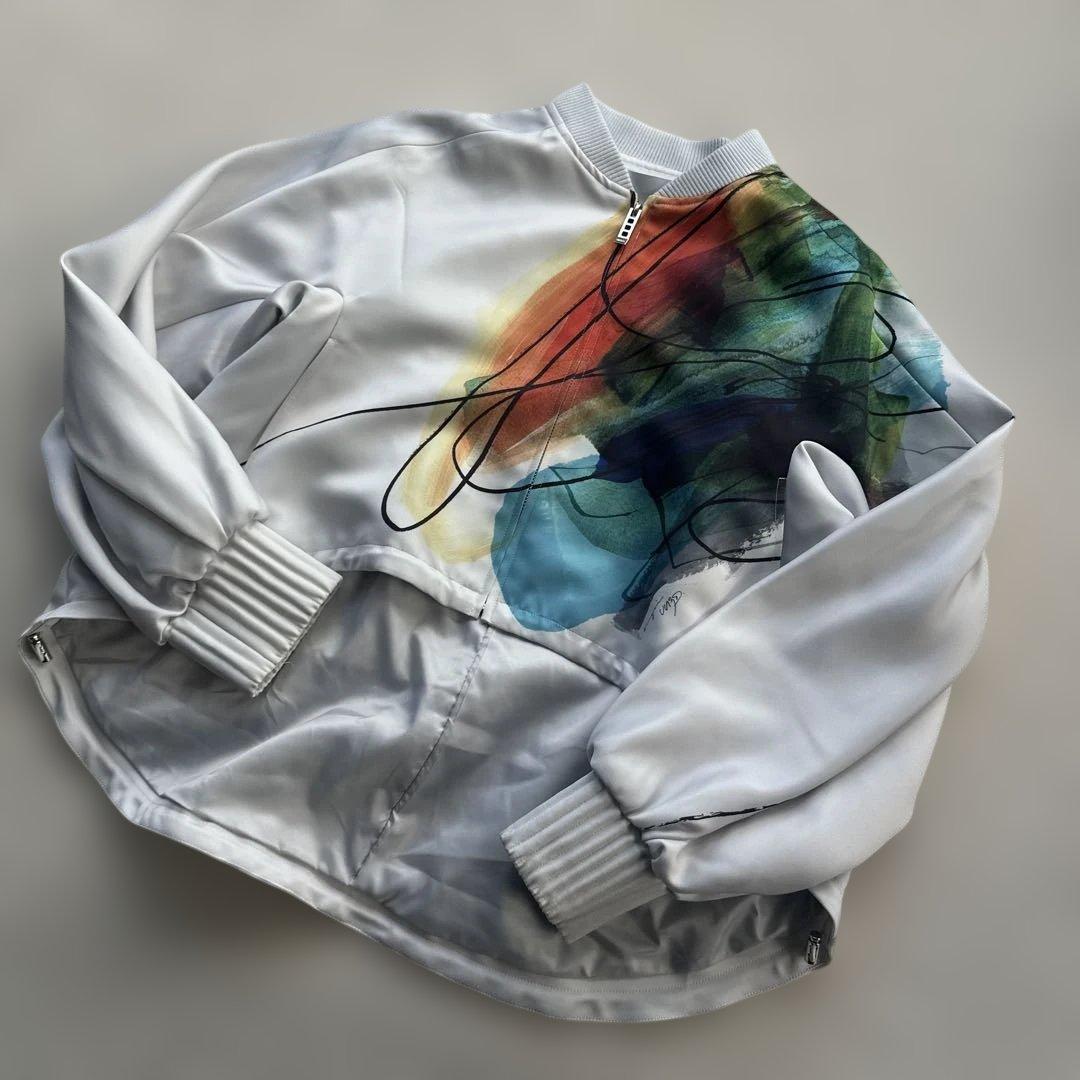 美品　UN3D. ラインアートブルゾン　アンスリード　ジャンパー　アウター