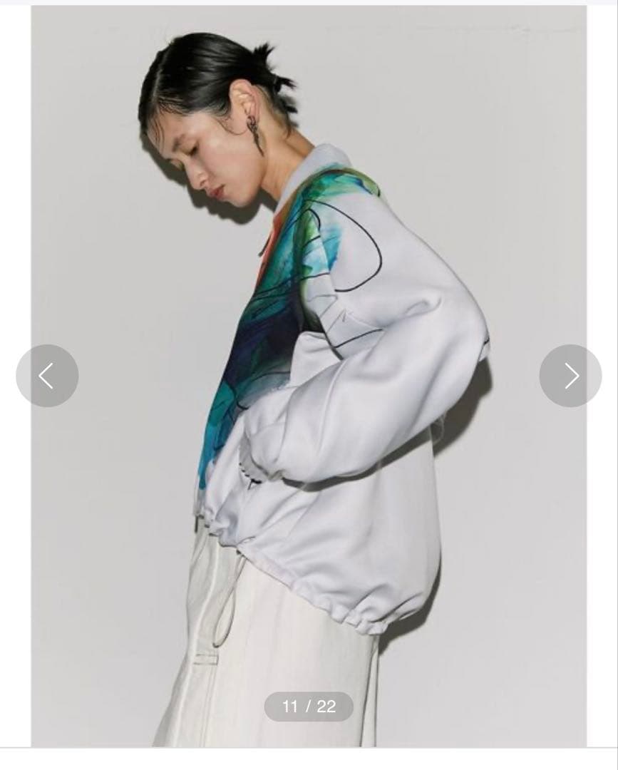 美品　UN3D. ラインアートブルゾン　アンスリード　ジャンパー　アウター