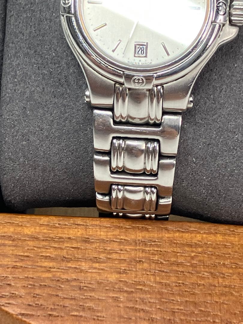 GUCCI グッチ 9040L 腕時計 ステンレス デイト 動作品　レディース