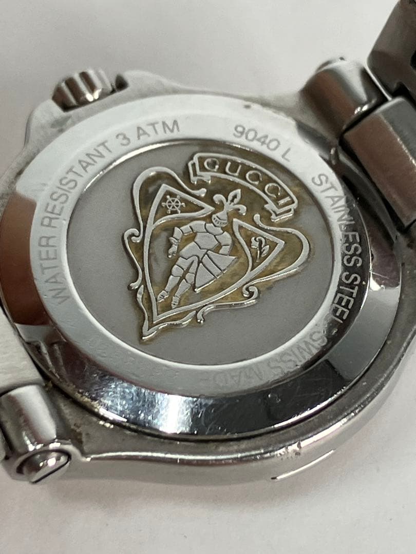 GUCCI グッチ 9040L 腕時計 ステンレス デイト 動作品　レディース