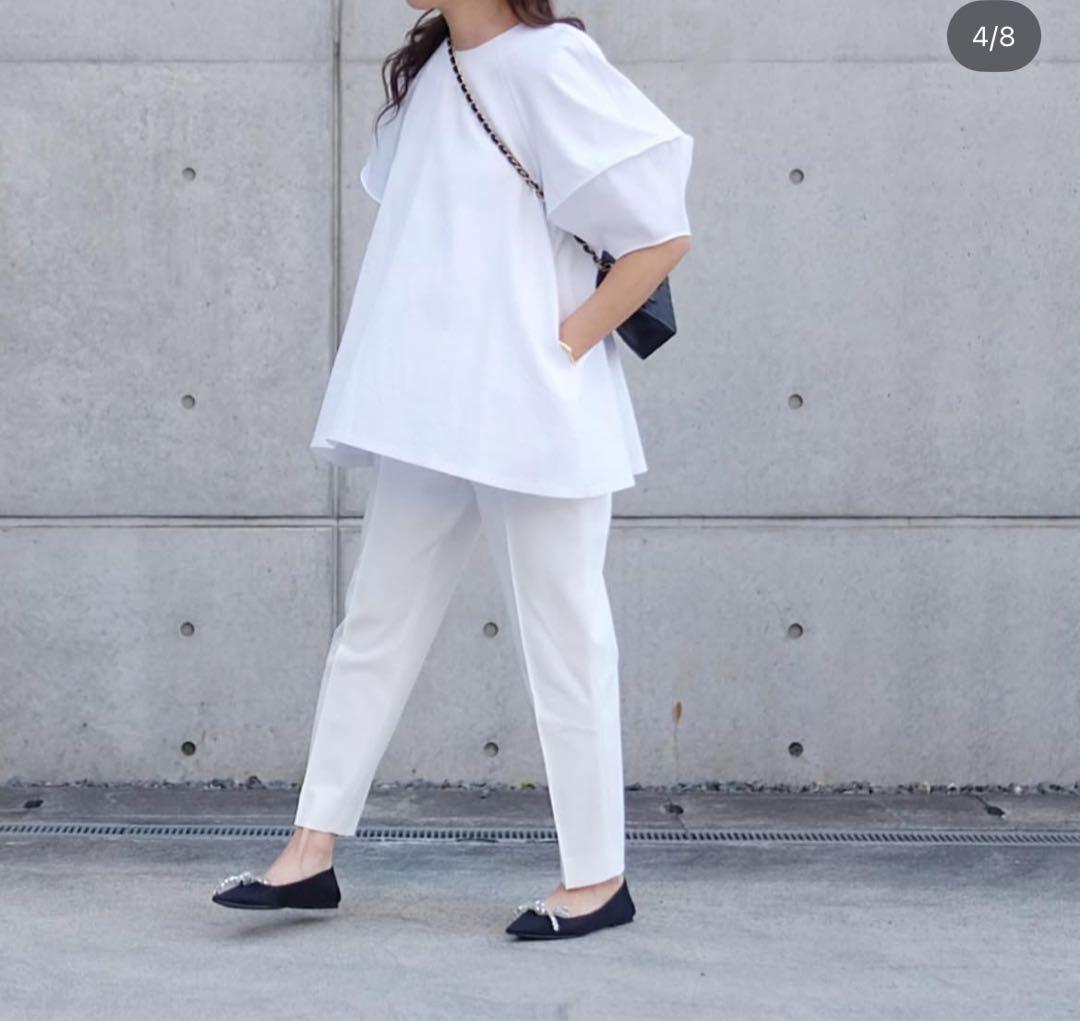 liten キャンディチュニックブラウス ホワイト チュニック 半袖