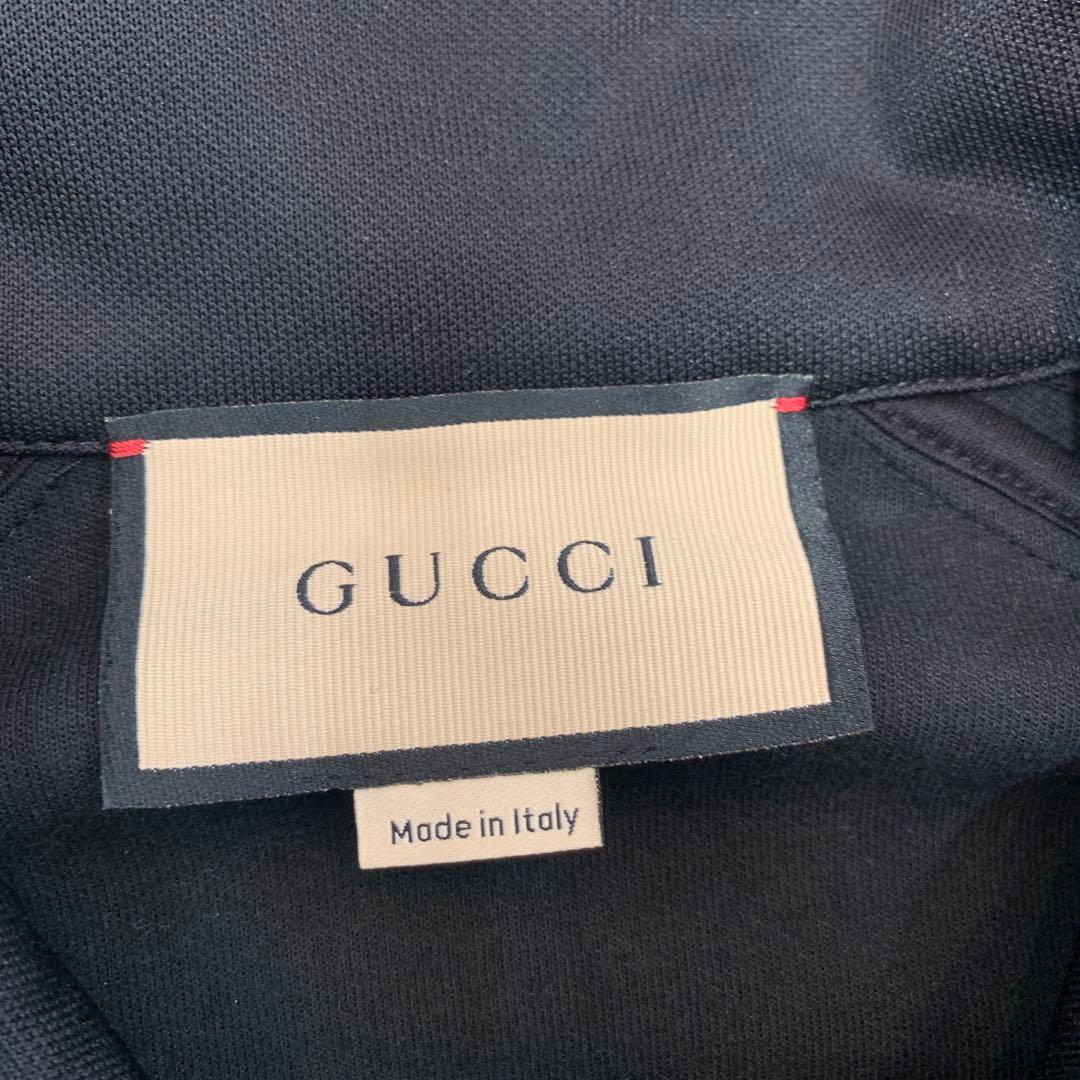 ☆超美品☆GUCCI トラックジャケット ロゴ シェリーライン 黒 Sサイズ