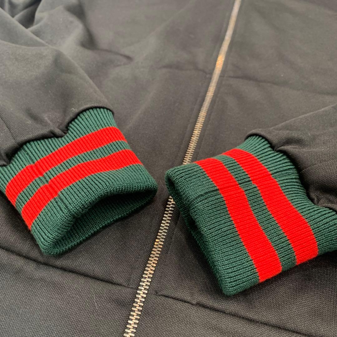 ☆超美品☆GUCCI トラックジャケット ロゴ シェリーライン 黒 Sサイズ