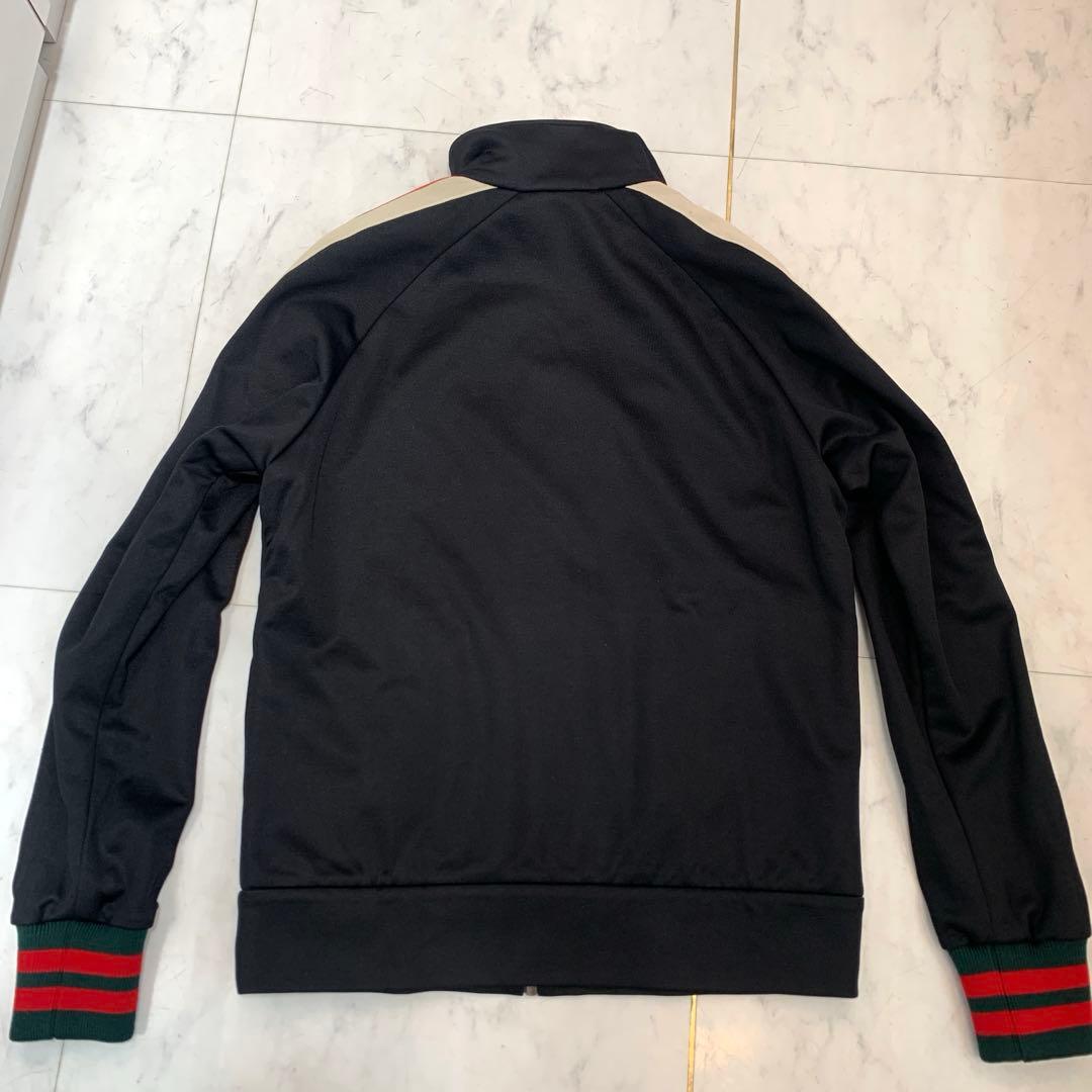 ☆超美品☆GUCCI トラックジャケット ロゴ シェリーライン 黒 Sサイズ