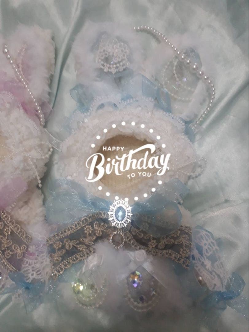 n様 ぬい服ふわふわうさ耳お座りWhite 着ぐるみ