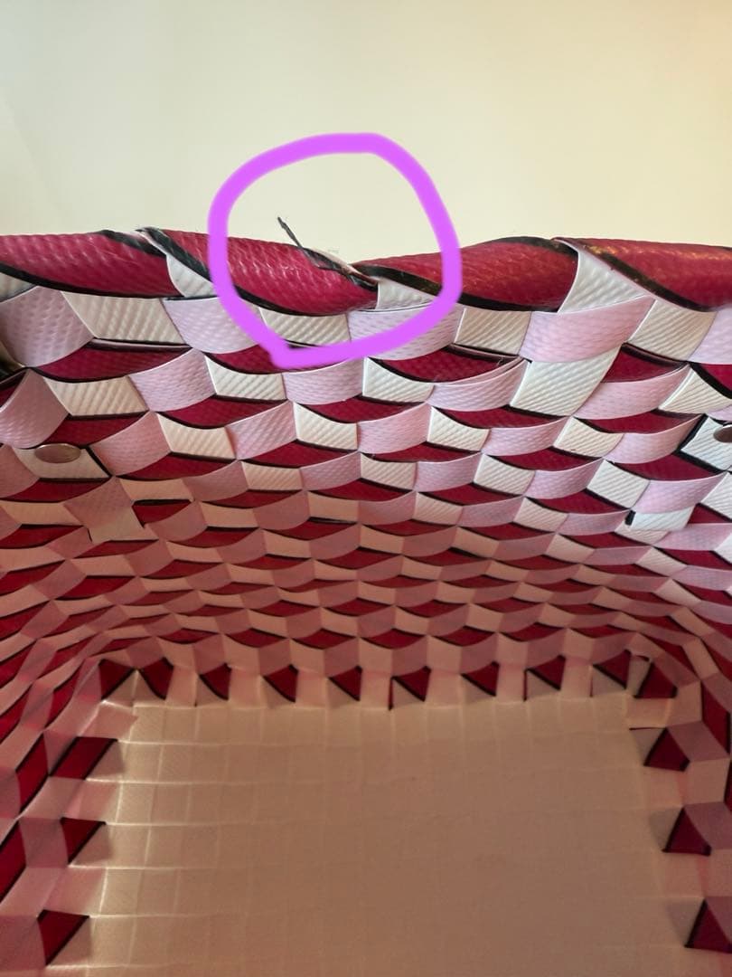 MARNI MARKET編み込みかごバッグ⭐︎マルニマーケット　かご　ピンク