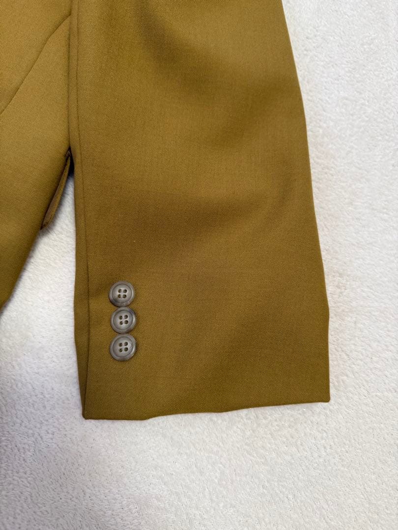 【菅田将暉】マスタードダブルスーツ ウール混　 サイズM