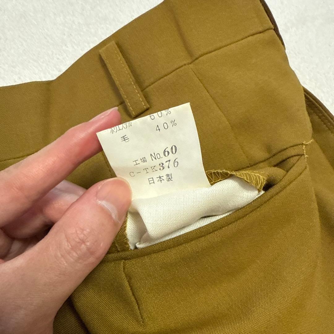 【菅田将暉】マスタードダブルスーツ ウール混　 サイズM