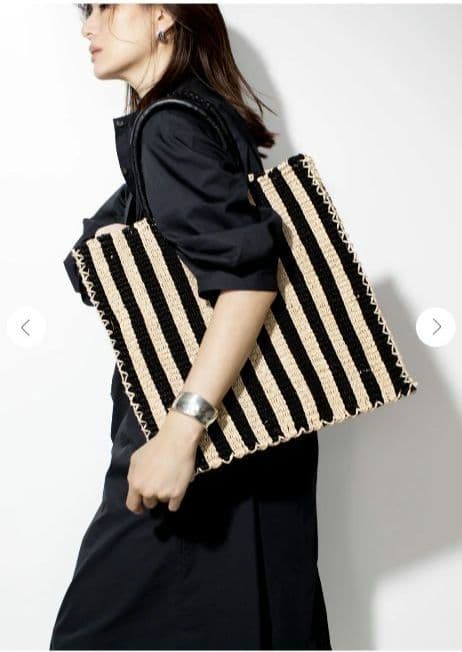【本日のみ値下】loin. ストライプかごバッグ　 井川遥さんフォトブック付き！