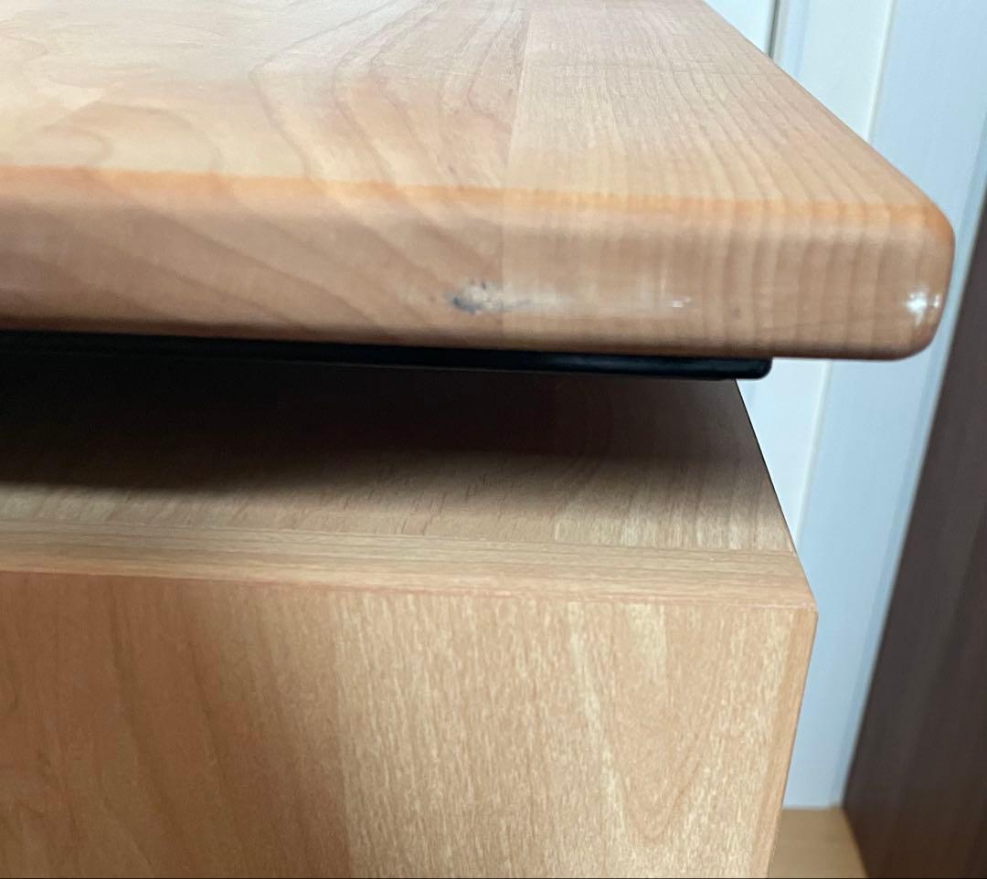 堀田木工所　hotta woody　昇降式　ワゴン　袖机　鍵　学習机　国産　無垢