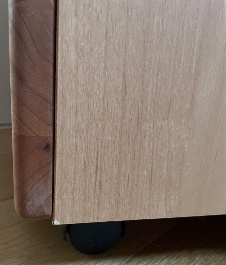 堀田木工所　hotta woody　昇降式　ワゴン　袖机　鍵　学習机　国産　無垢