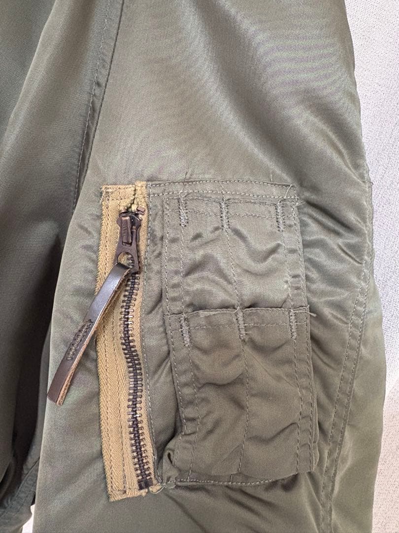 米軍 官給品 USAF N-2Bフライトジャケット 実物 1976年 ALPHA