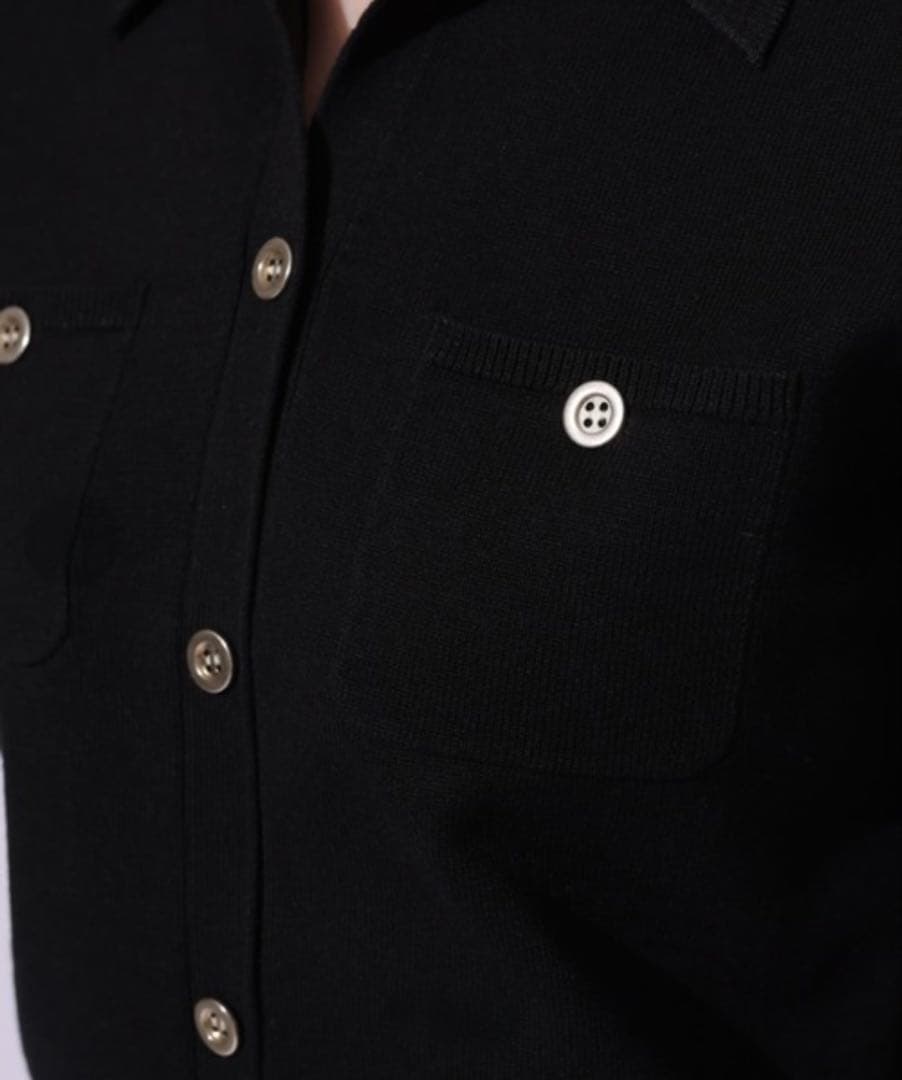 【新品】Apuweiser-riche 衿付５分袖プルオーバー