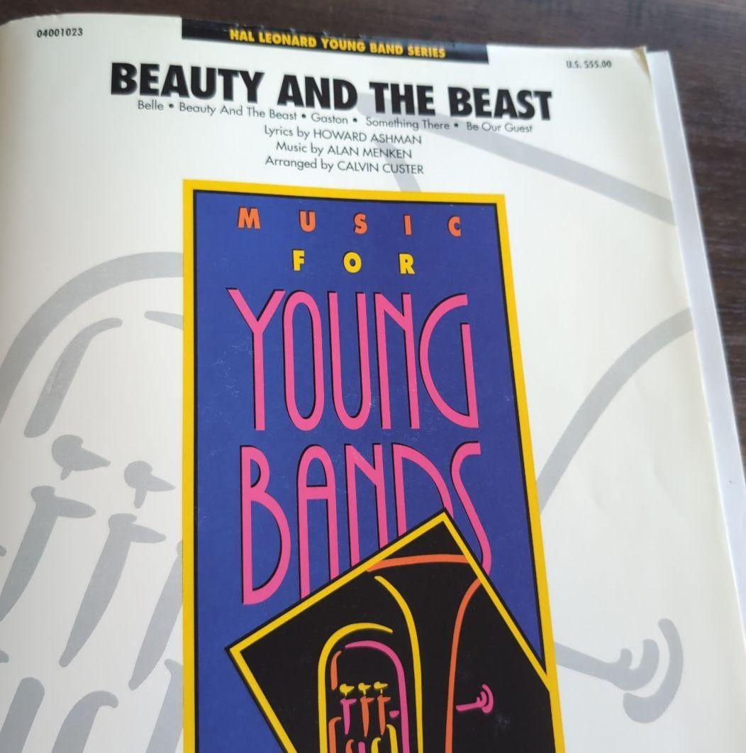 ディズニー　輸入吹奏楽楽譜　BEAUTY AND THE BEAST