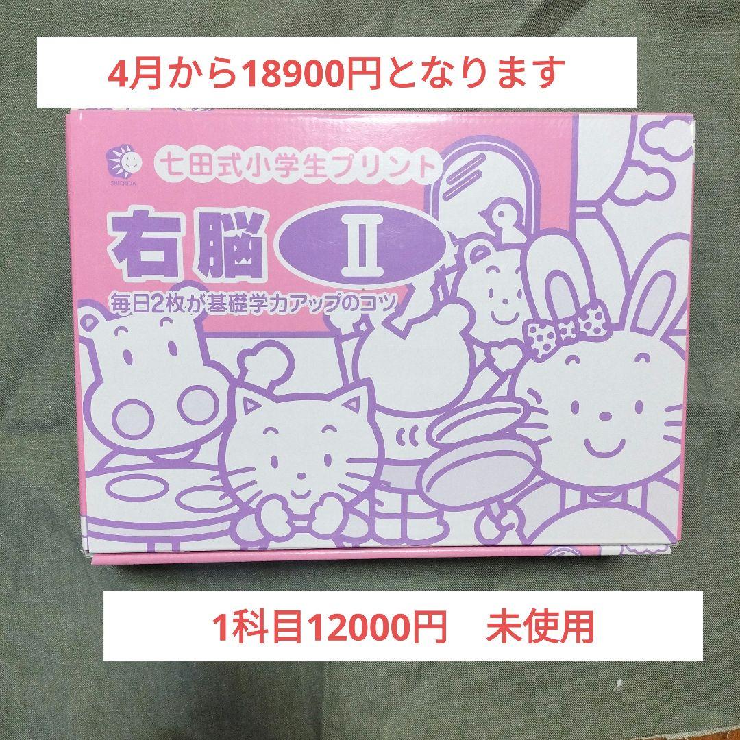 七田式　小学生プリント　右脳 Ⅱ　 未使用