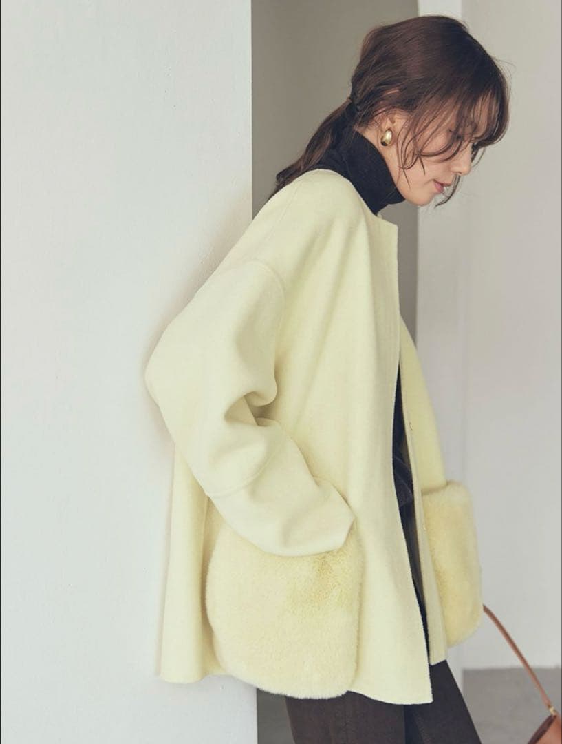 【新品未使用】Mila Owen 2wayファーポケットリバーコート