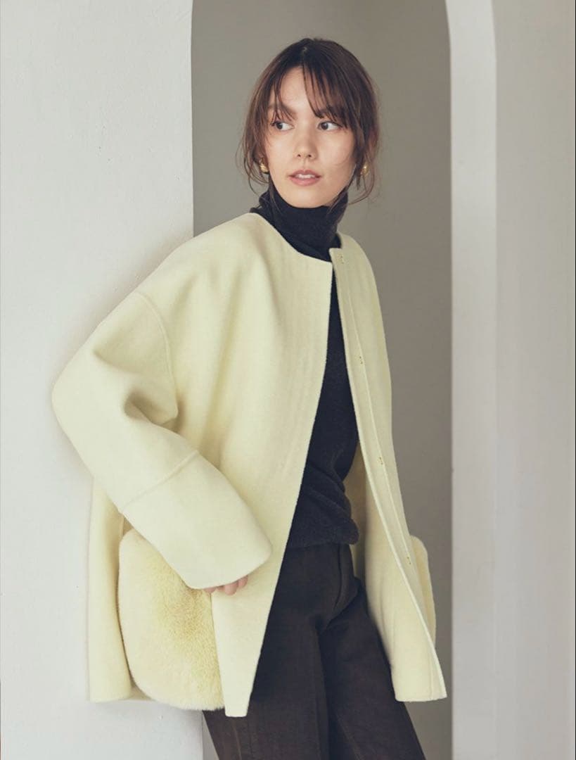 【新品未使用】Mila Owen 2wayファーポケットリバーコート