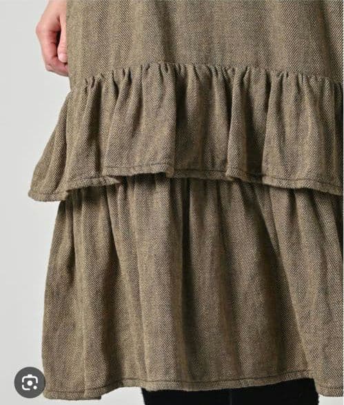 45R インディゴネルのティアードフリルドレス 45rpm