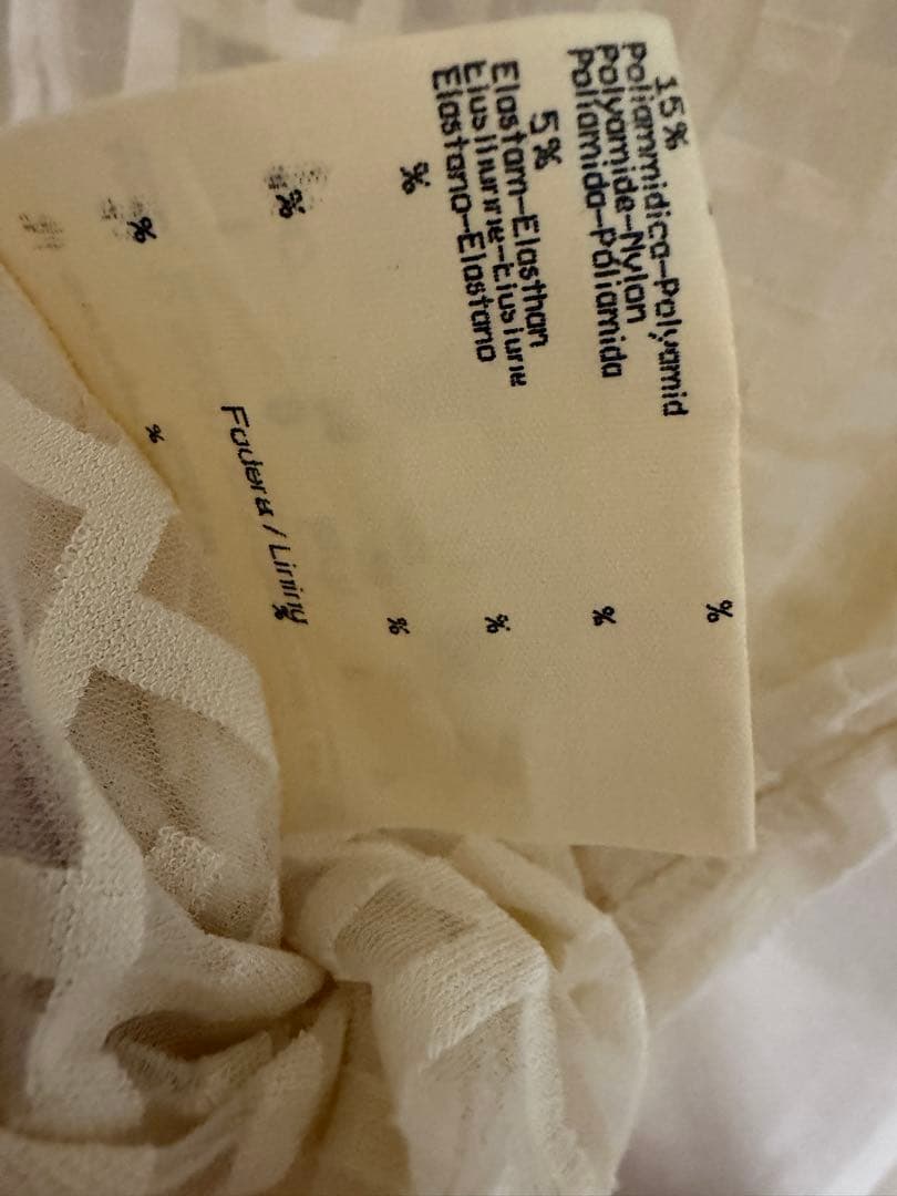 未使用 FENDI ズッカ柄 FFロゴ メッシュ シースルー Tシャツ y2k