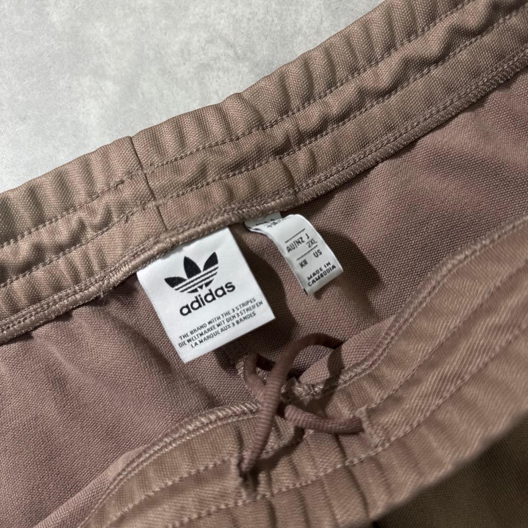 adidas トラックパンツ ジャージ 下 フレア ブラウン 2XL
