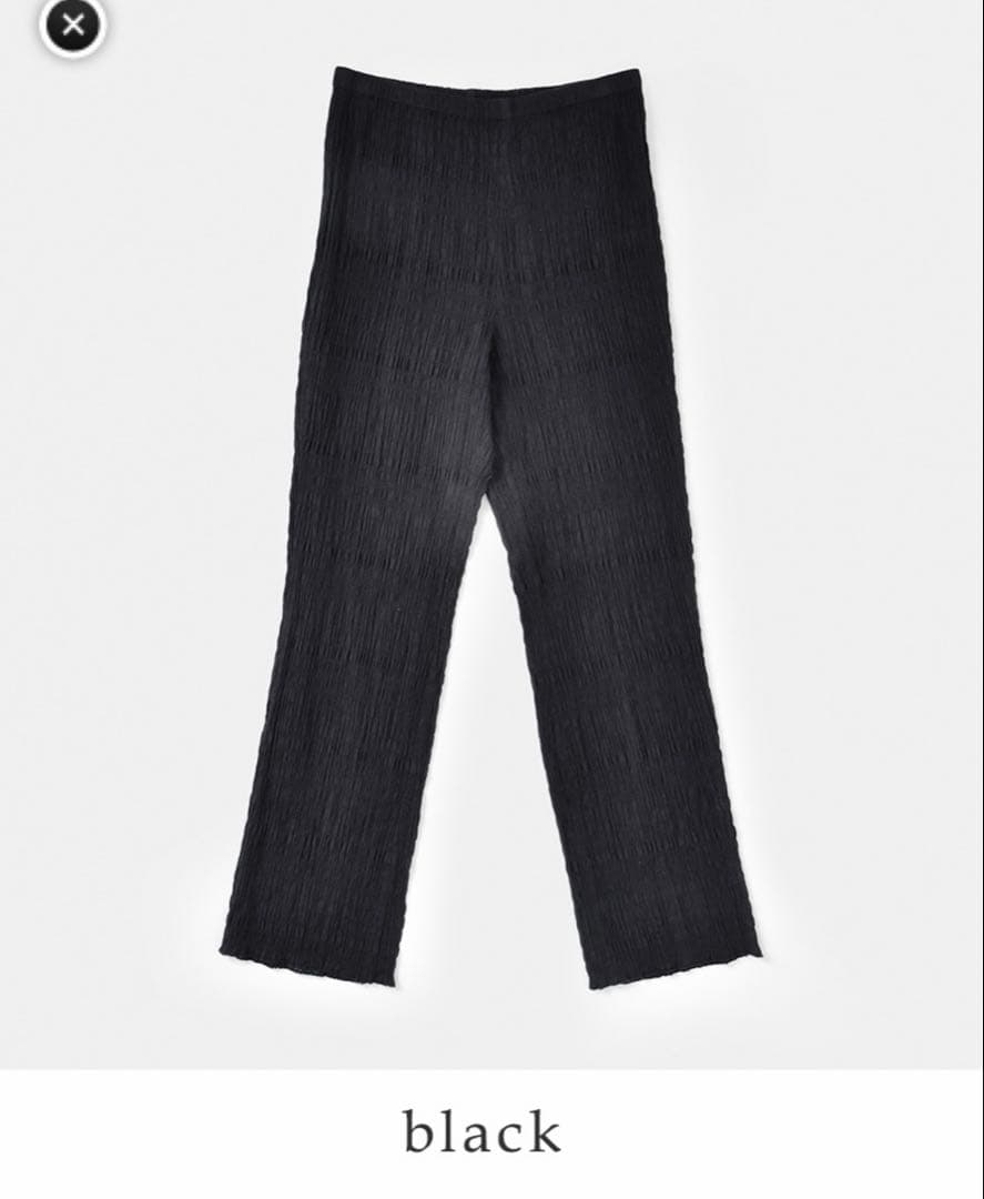 Pheeta コットンシャーリングロングパンツ“Vera”