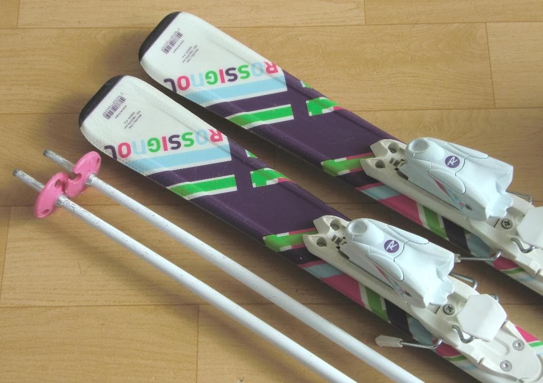 ■■1月限定■送料無料■ロシニョール■子供用スキー4点セット■板120靴22■■