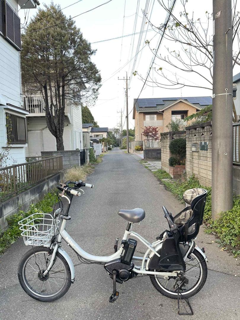 電動アシスト自転車 チャイルドシート付き ホワイト