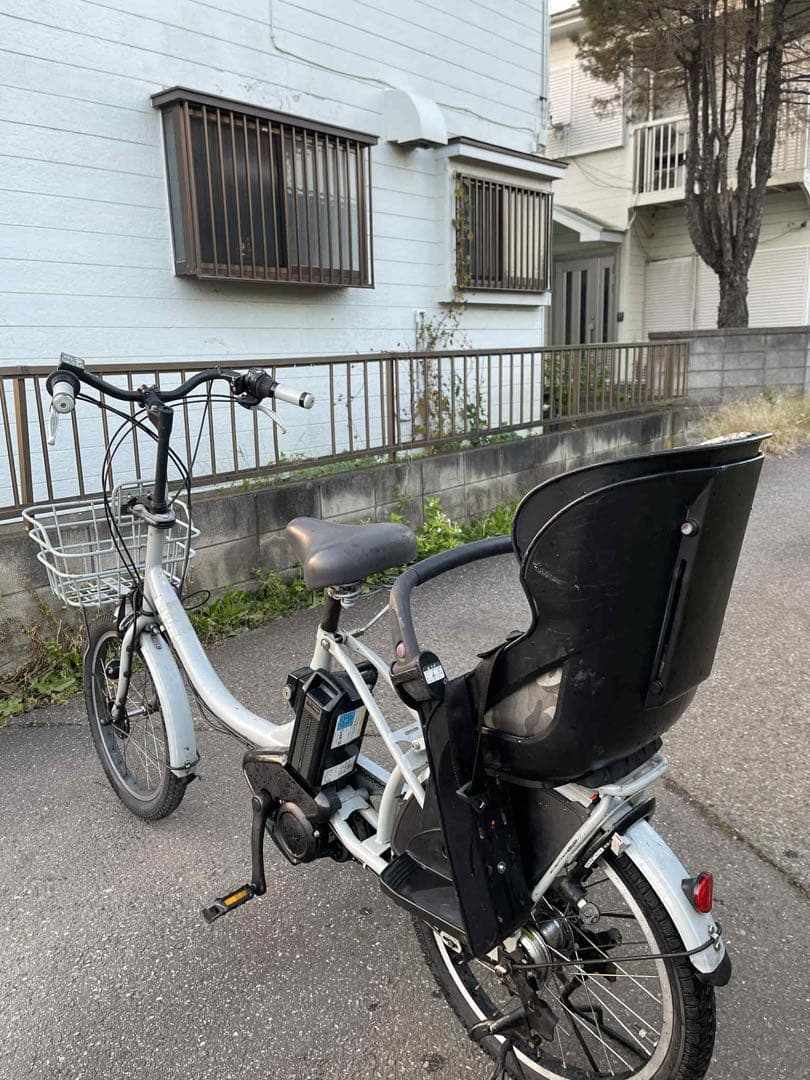 電動アシスト自転車 チャイルドシート付き ホワイト