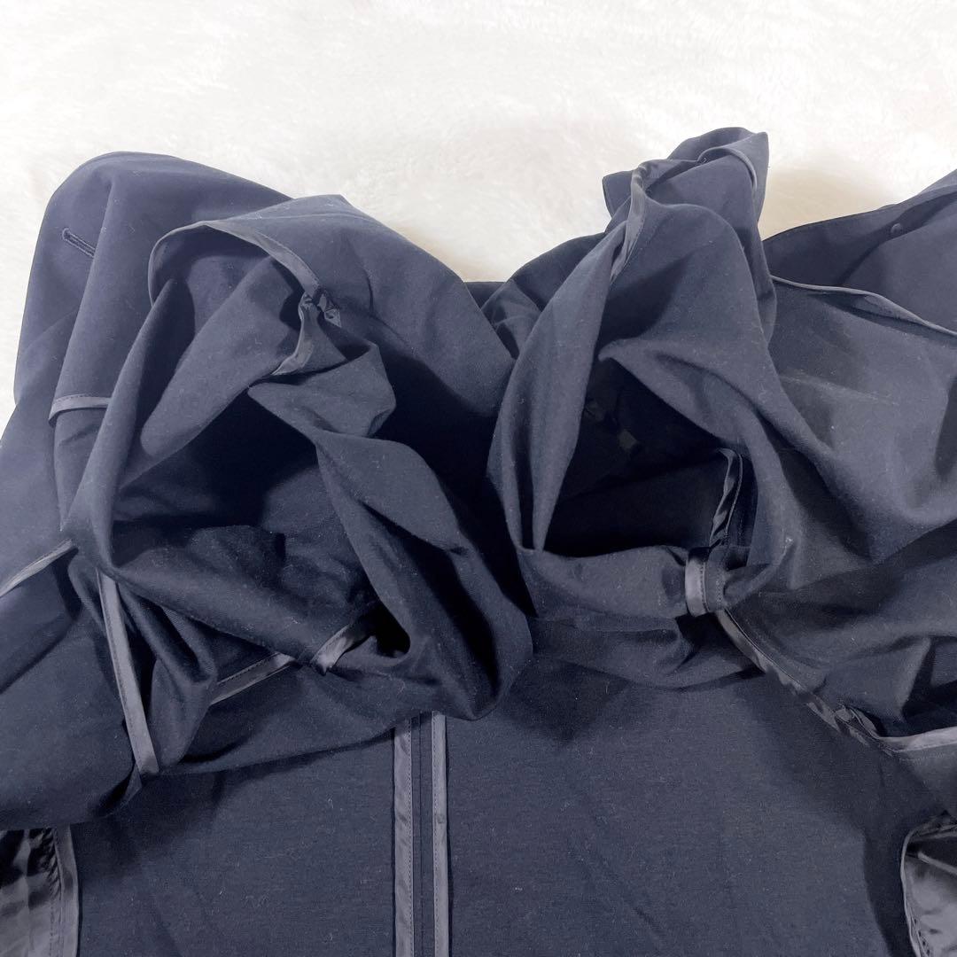 トクコ TOKUKO 1er VOL Aラインコート 黒 星モチーフ 伸縮性