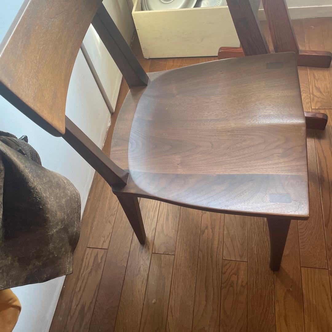 シラカワ　ダイニングチェア 無垢　椅子　ウォールナット