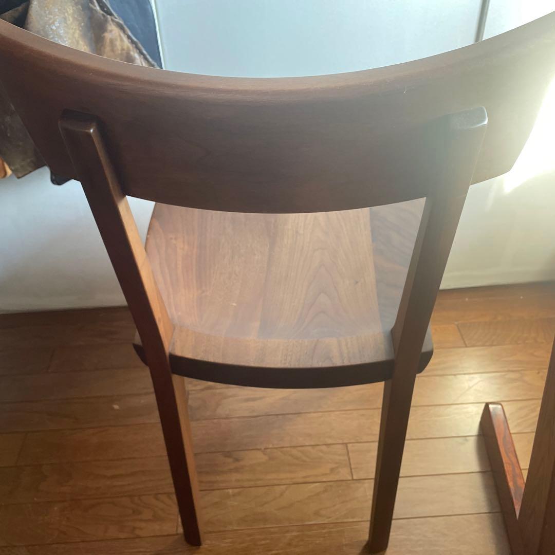 シラカワ　ダイニングチェア 無垢　椅子　ウォールナット