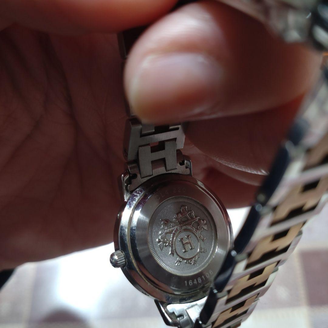 HERMES 腕時計 シルバー/ゴールド箱付き　電池切れ